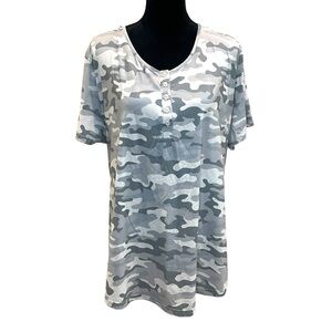 Camouflage Print Women's Top